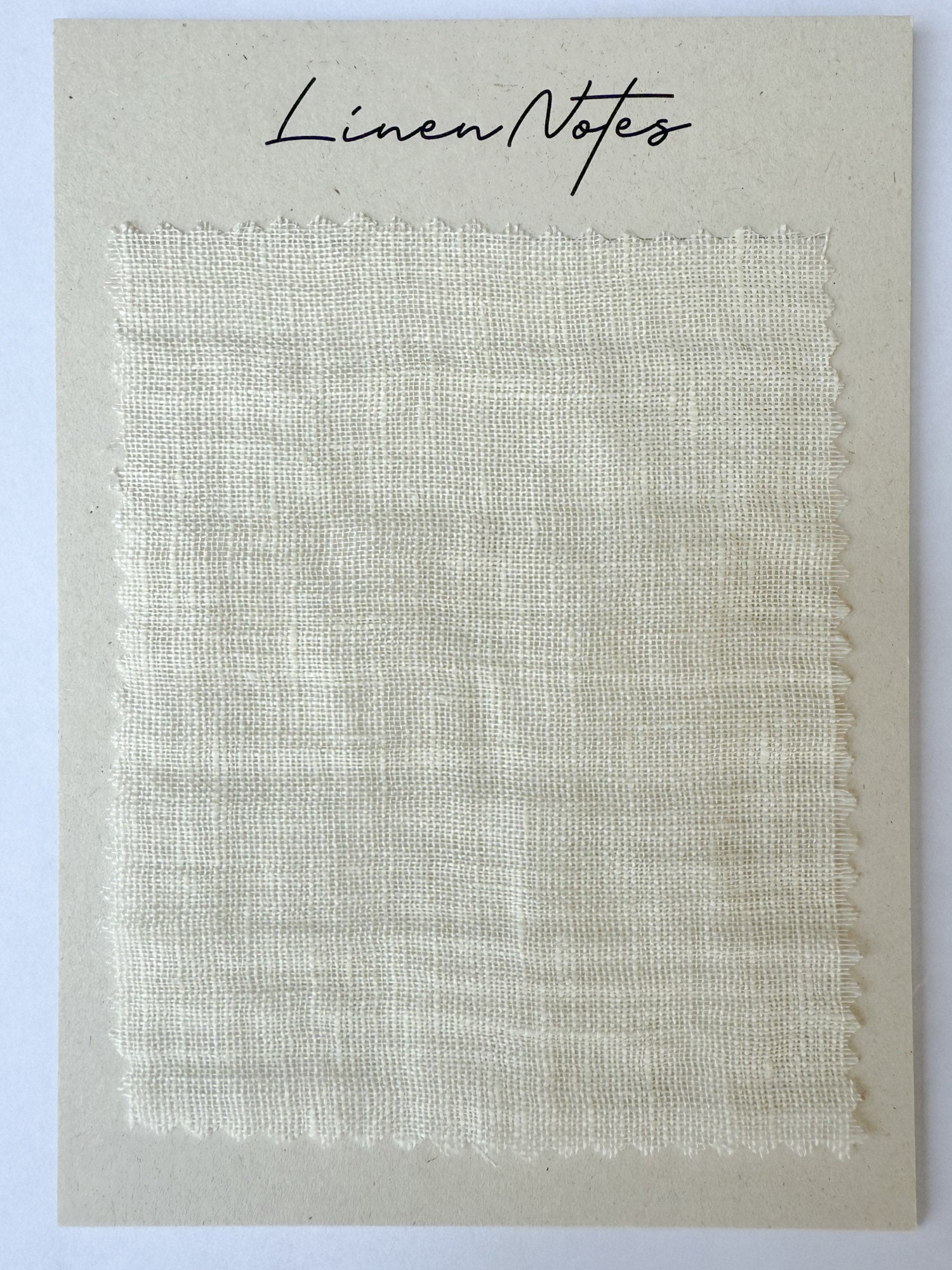 Musselin-Leinen Stoffmuster 90 g/m² – Vanille