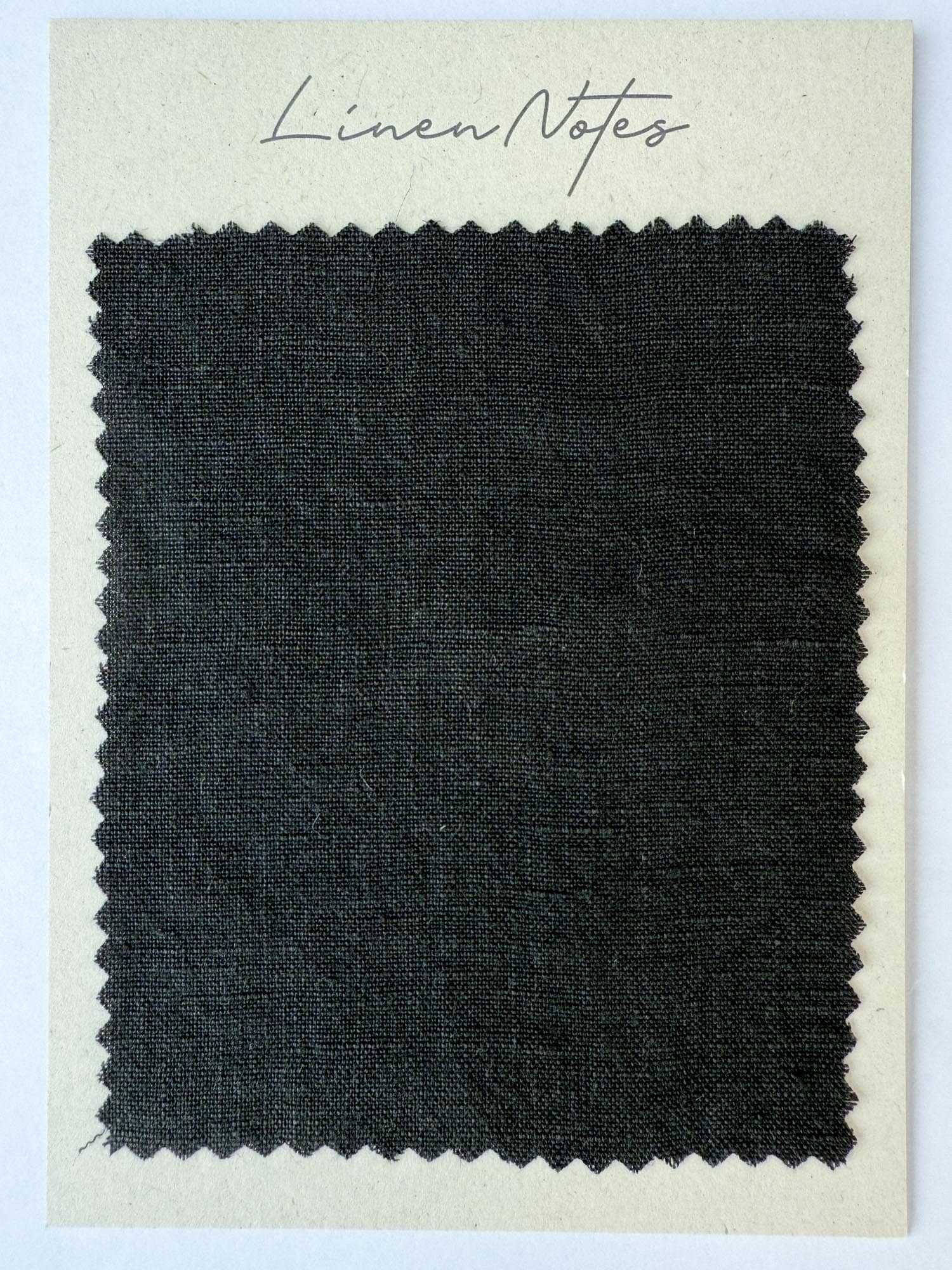 Leinenstoff-Muster 180 g/m² - Schwarz