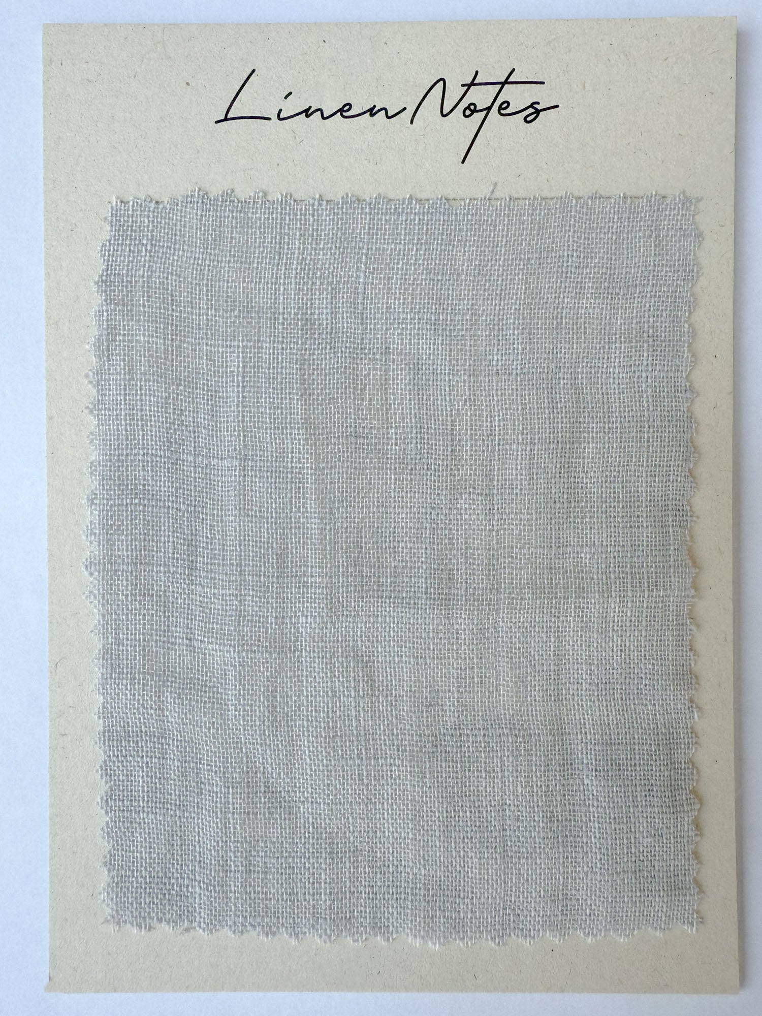 Musselin-Leinen Stoffmuster 90 g/m² – Hellgrau