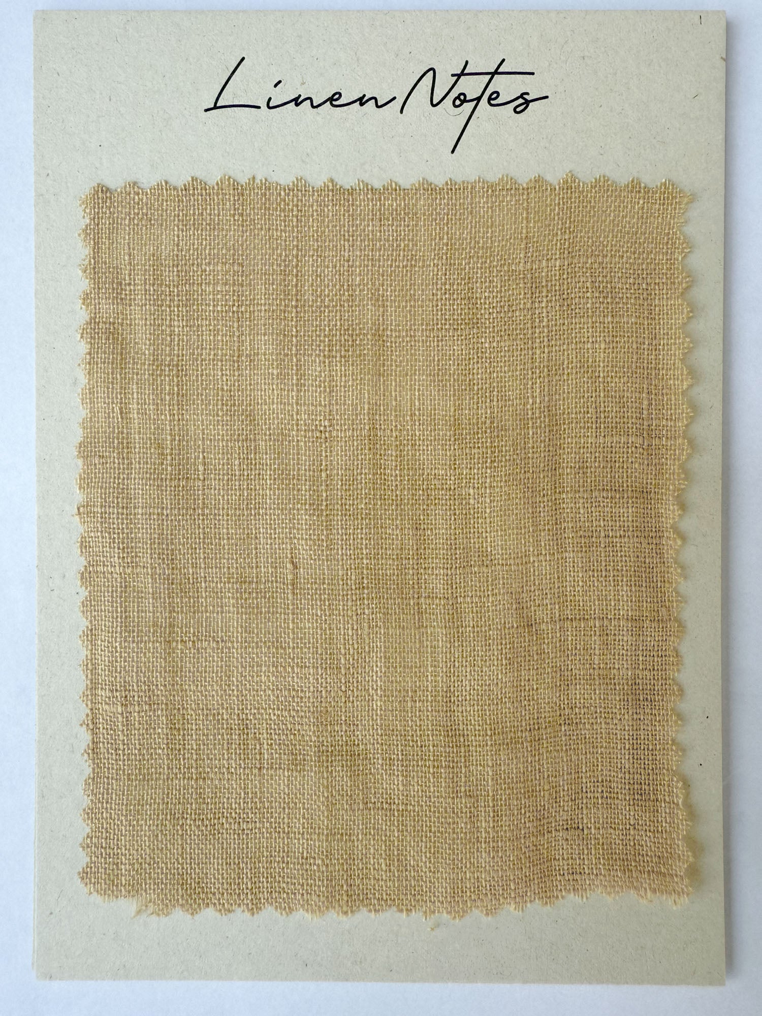 Musselin-Leinen Stoffmuster 90 g/m² – Hell Kamel