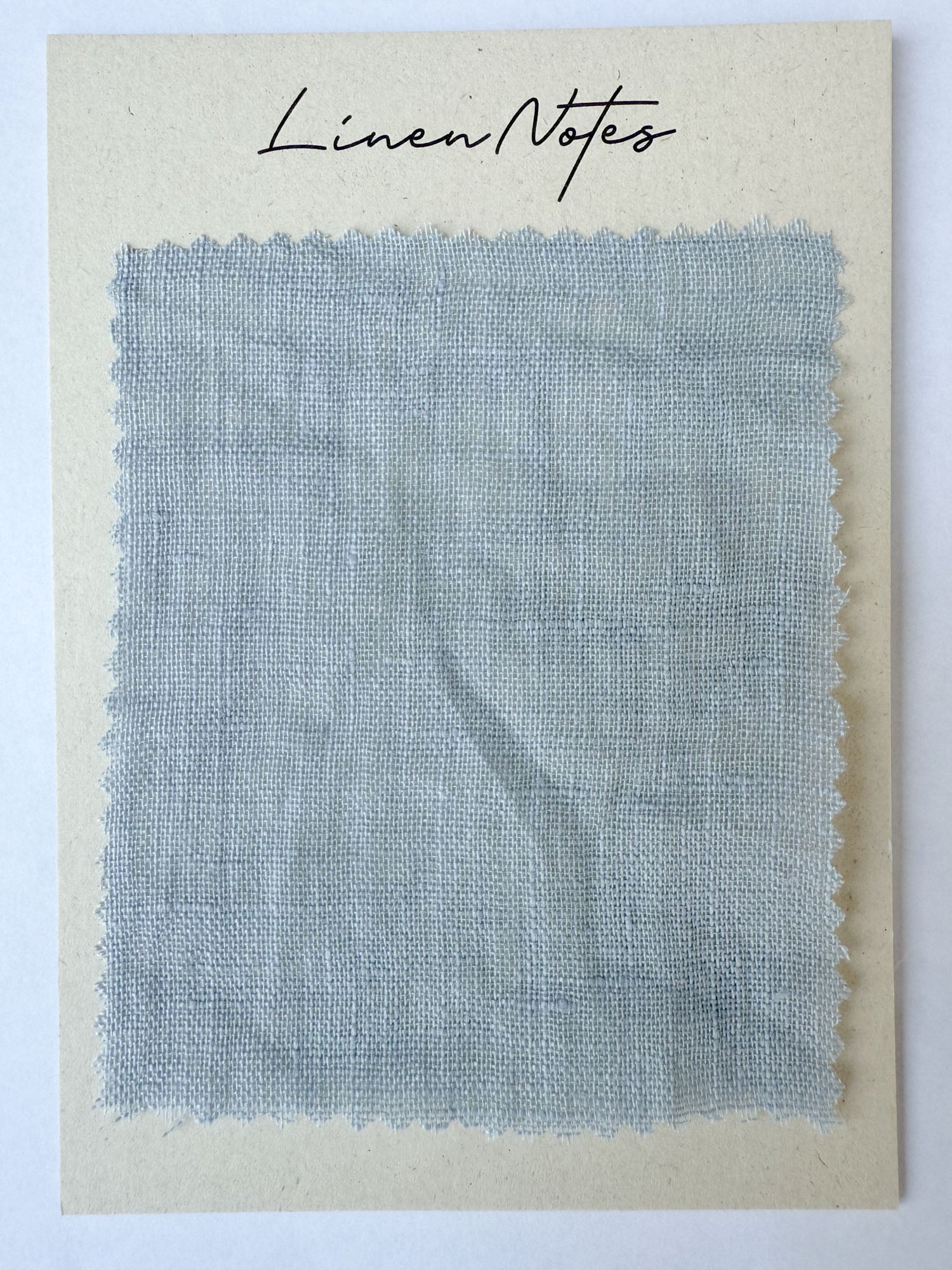 Musselin-Leinen Stoffmuster 90 g/m² –  Hellblau