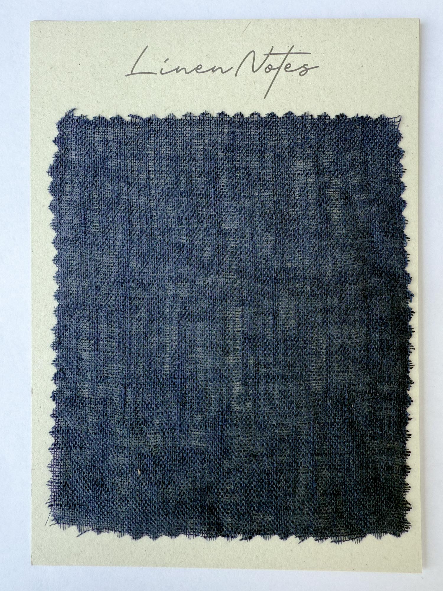 Musselin-Leinen Stoffmuster 90 g/m² –  Navy Blau